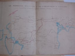 Planimetria Ferrovia Siliqua - Calasetta  ante 1920